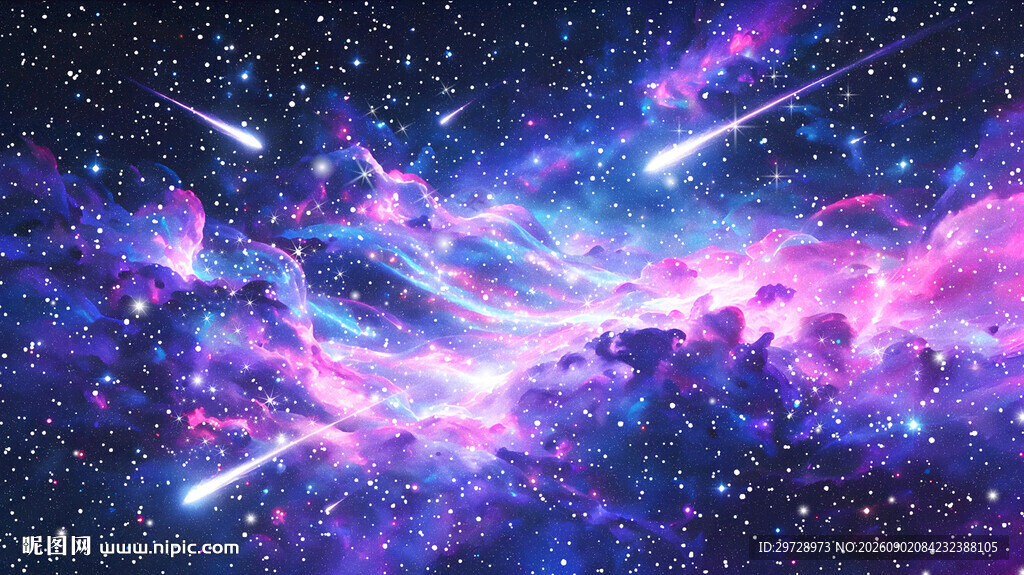 炫彩唯美绚丽星空
