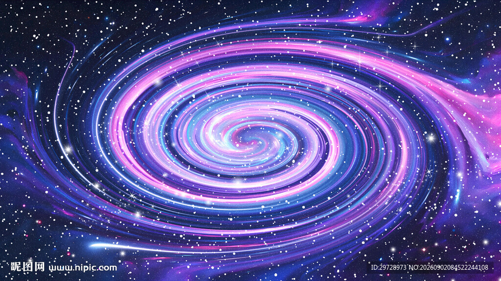梦幻绚丽旋涡星空
