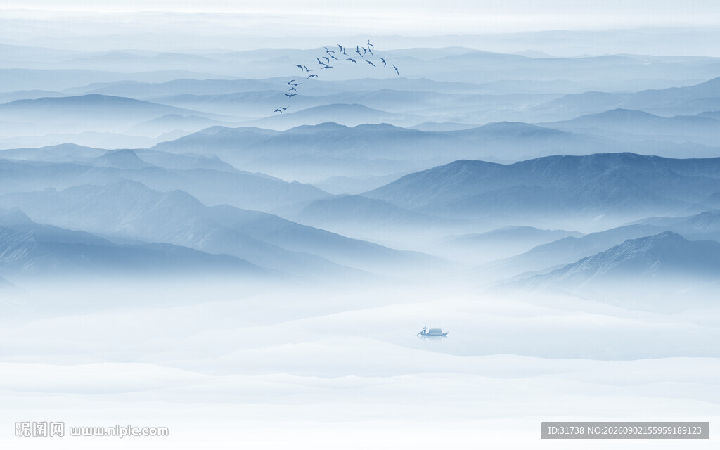 水墨山水画