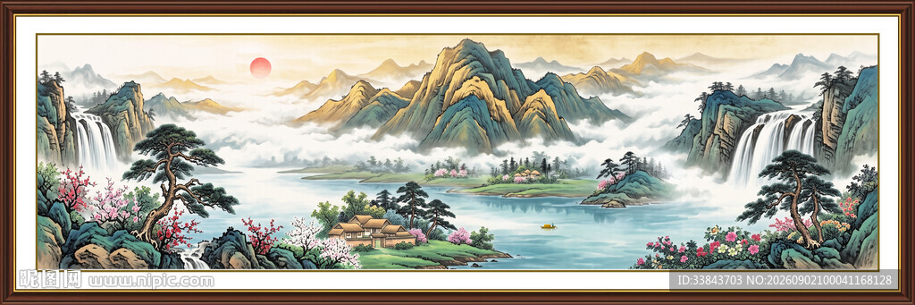 巨幅山水画