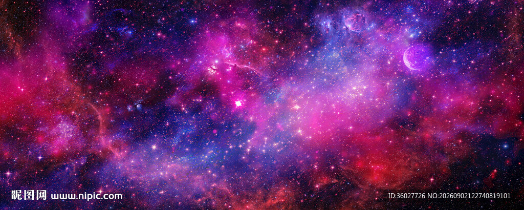 璀璨宇宙星空背景图