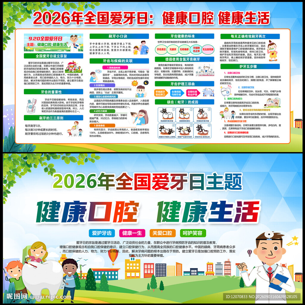 2026全国爱牙日宣传栏