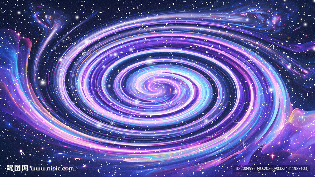 炫彩旋涡星空背景