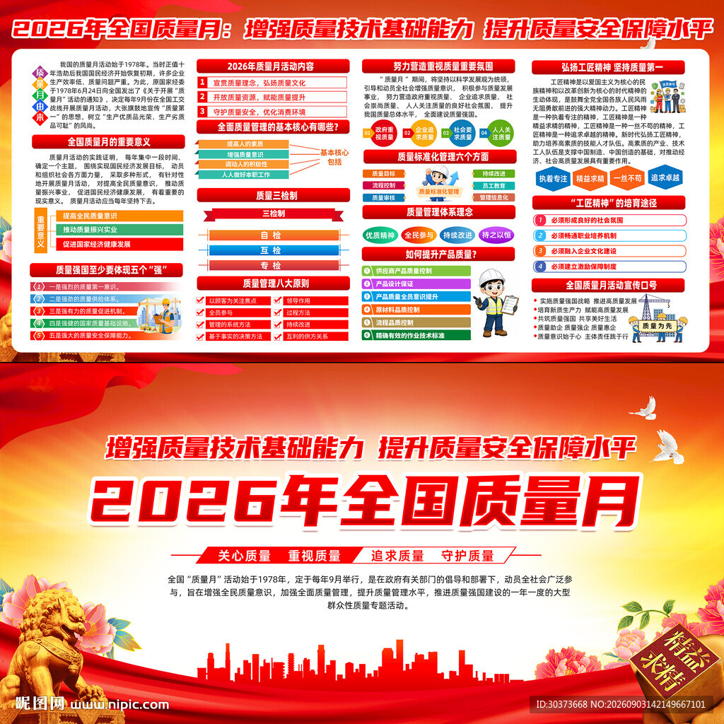 2026年全国质量月宣传栏