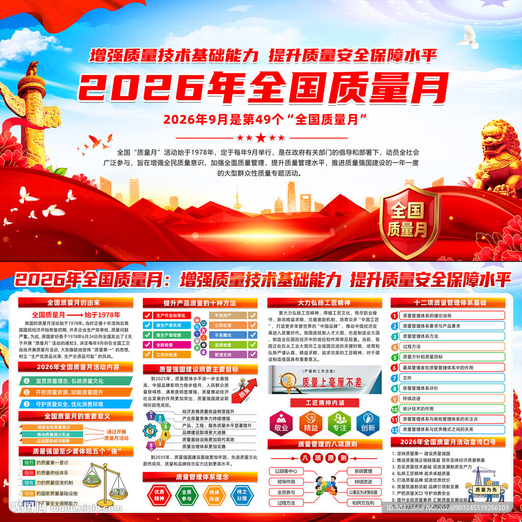 2026年全国质量月宣传栏