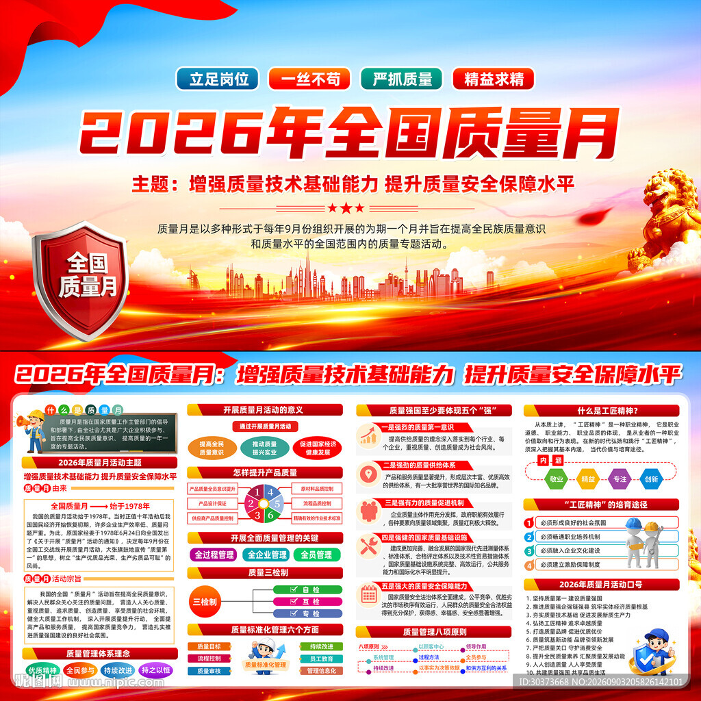 2026年全国质量月宣传栏
