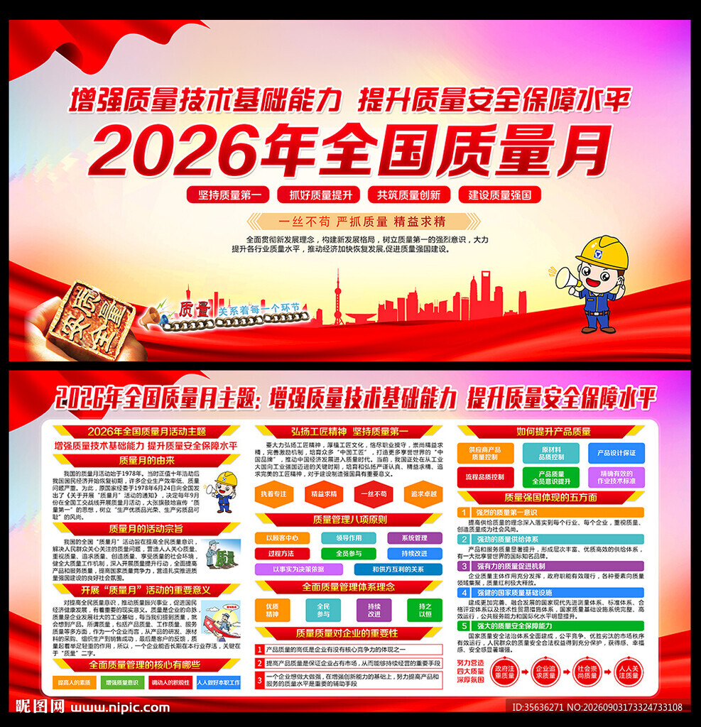 全国质量月知识宣传栏