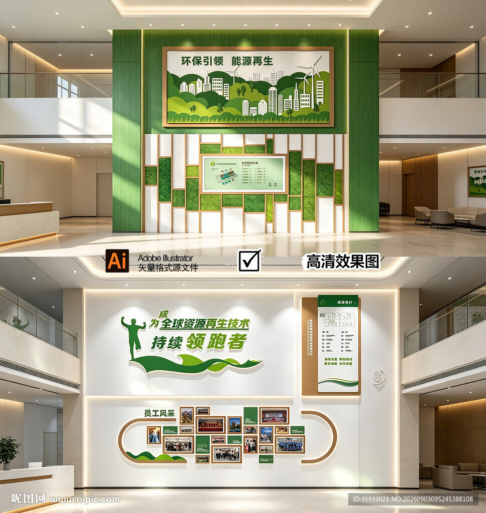 绿色环保文化墙