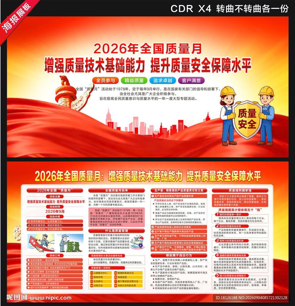 2026全国质量月展板