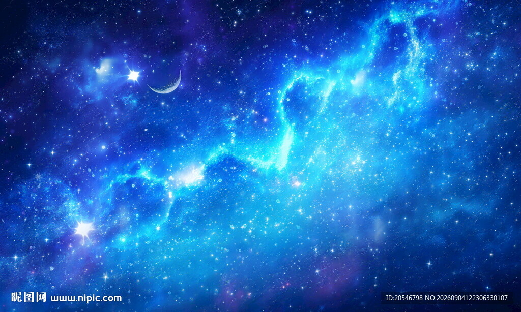 梦幻绚丽宇宙星空背景图