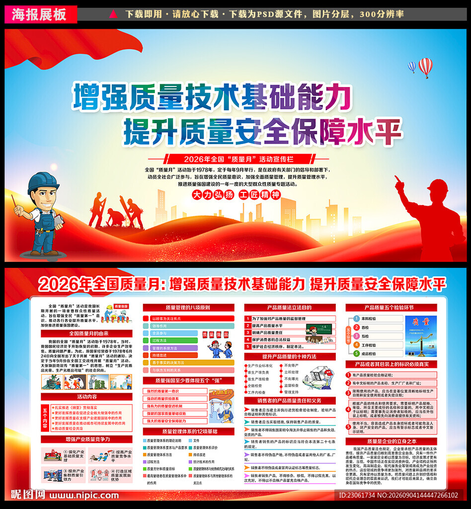 2026年全国质量月主题展板