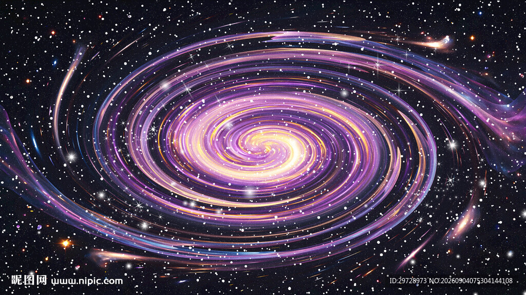 紫色宇宙星空