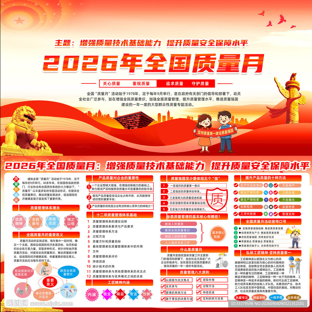 2026年全国质量月宣传栏
