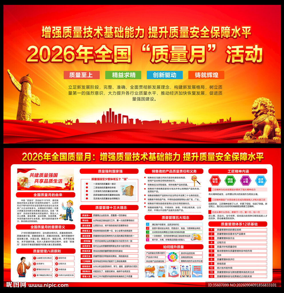 2026年全国质量月展板