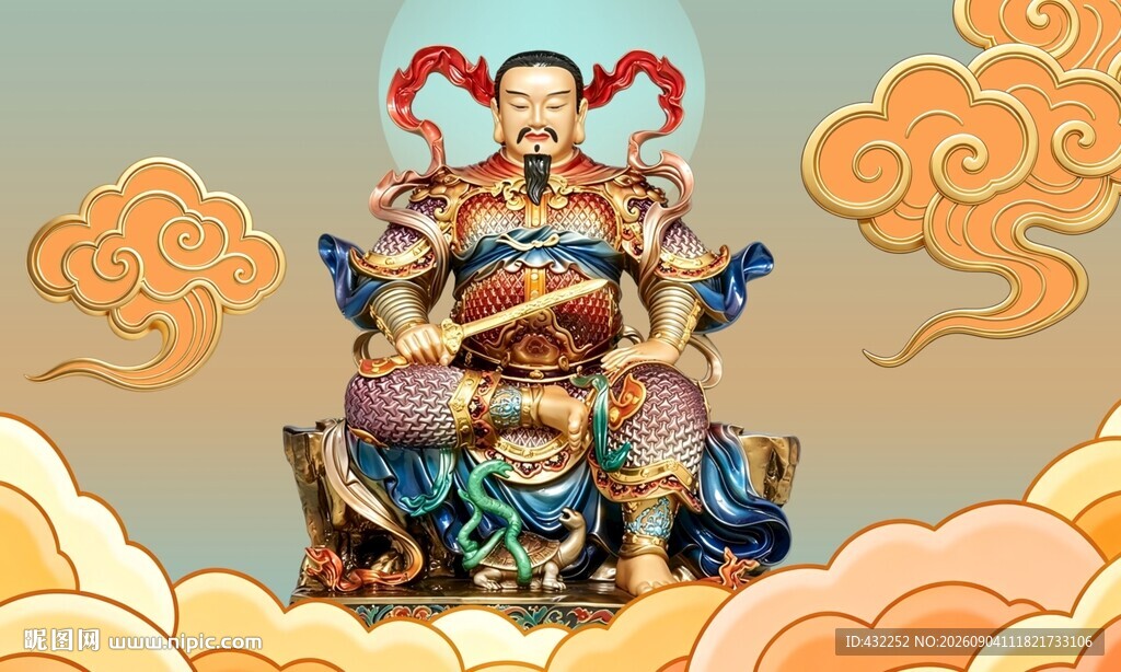 真武大帝塑像
