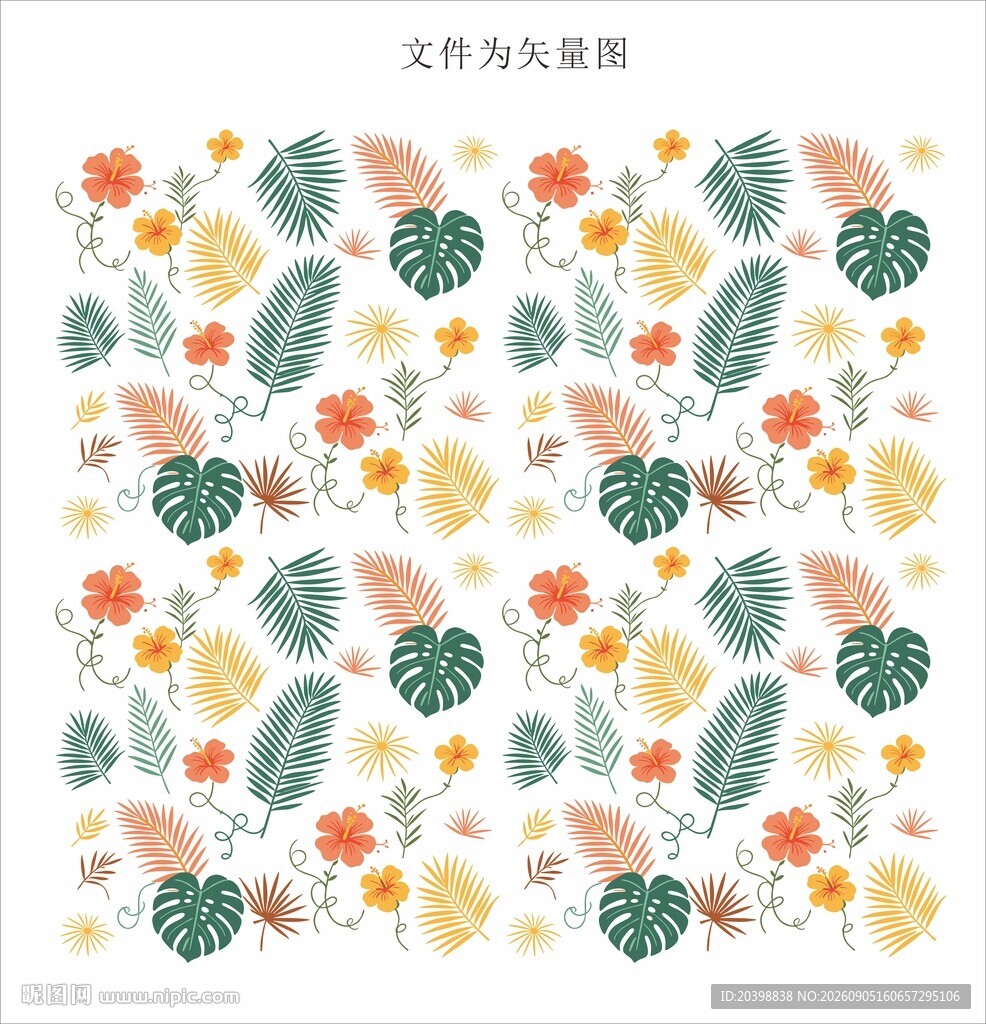 花草植物印花
