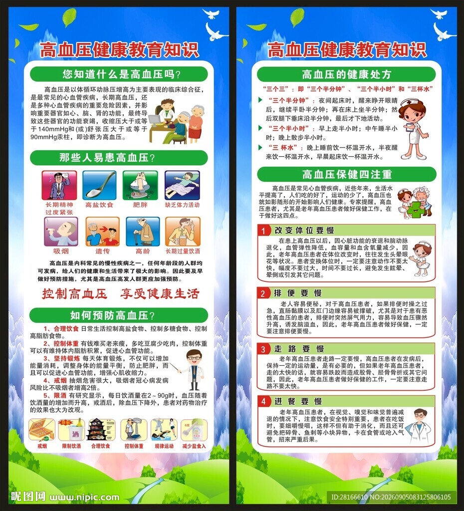 全国高血压日展架