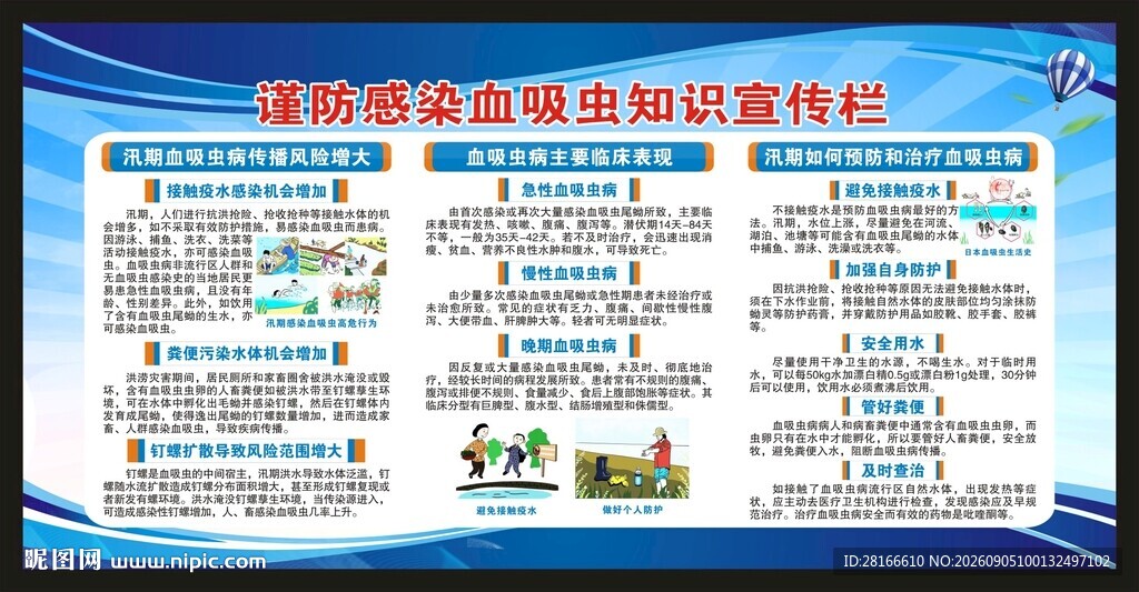 血吸虫病防治宣传周宣传栏