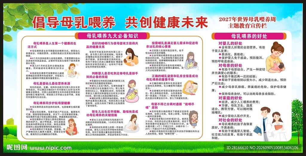 世界母乳喂养周宣传栏