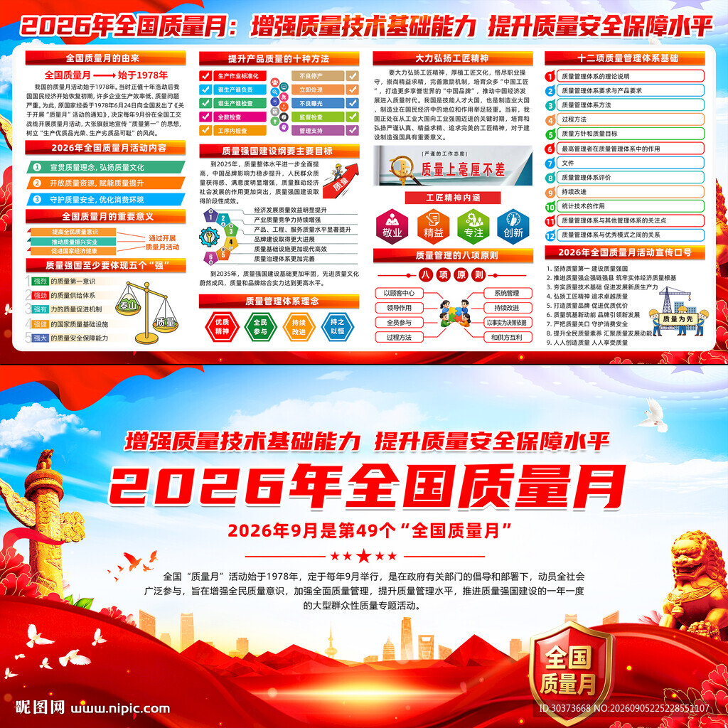 2026年全国质量月宣传栏