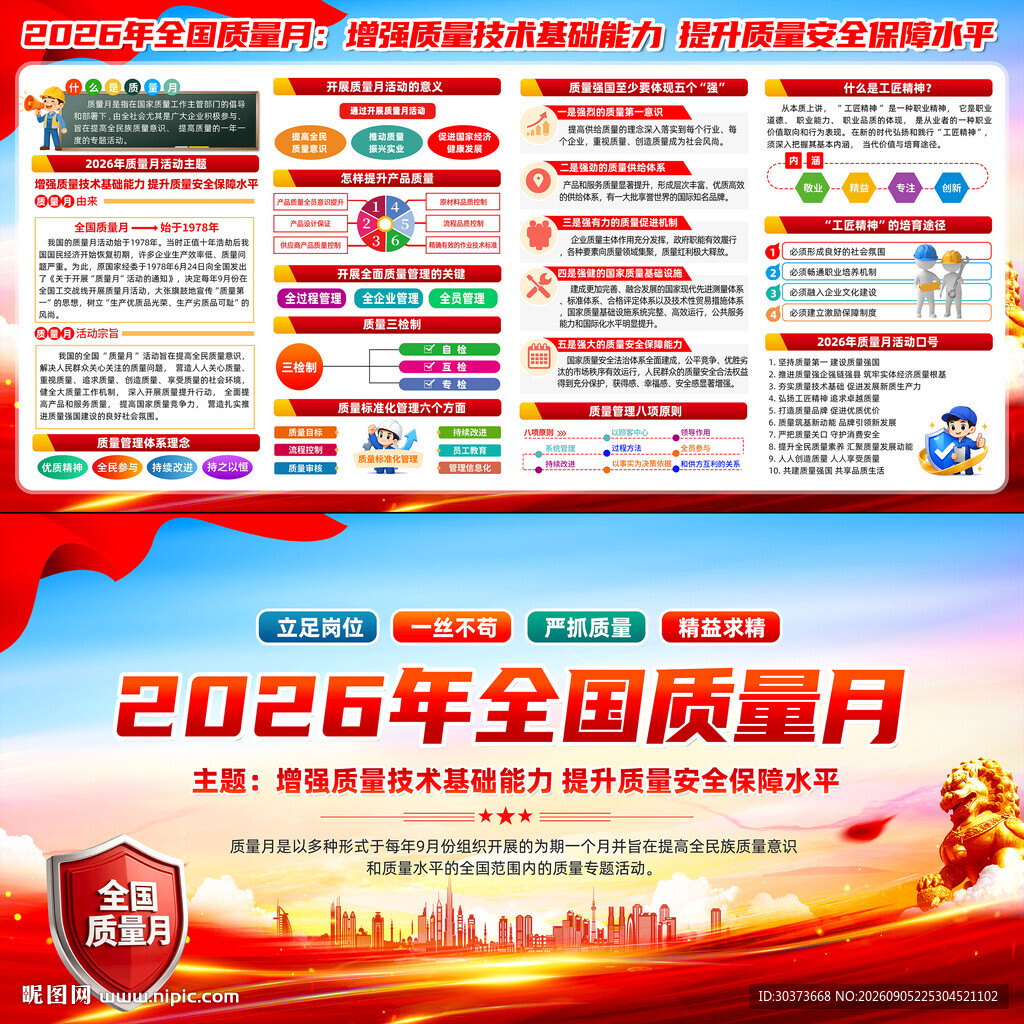 2026年全国质量月宣传栏