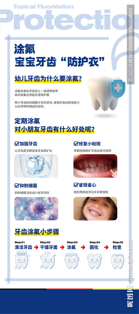 儿童涂氟口腔科普