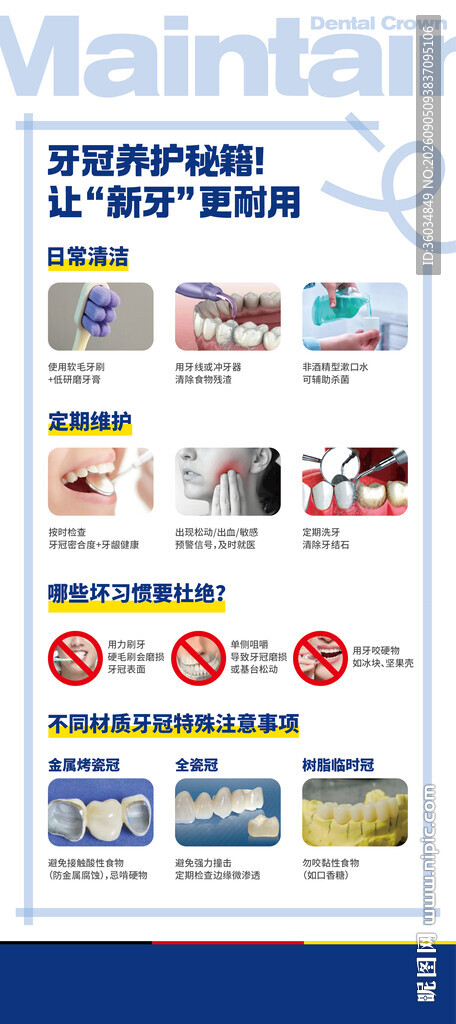 牙冠养护维护科普