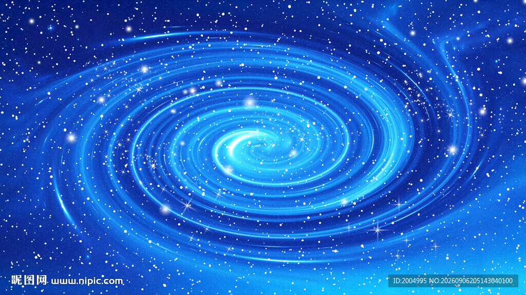 蓝色星空旋涡宇宙太空