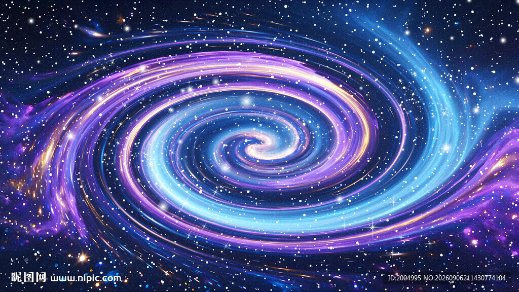 蓝紫色宇宙星空