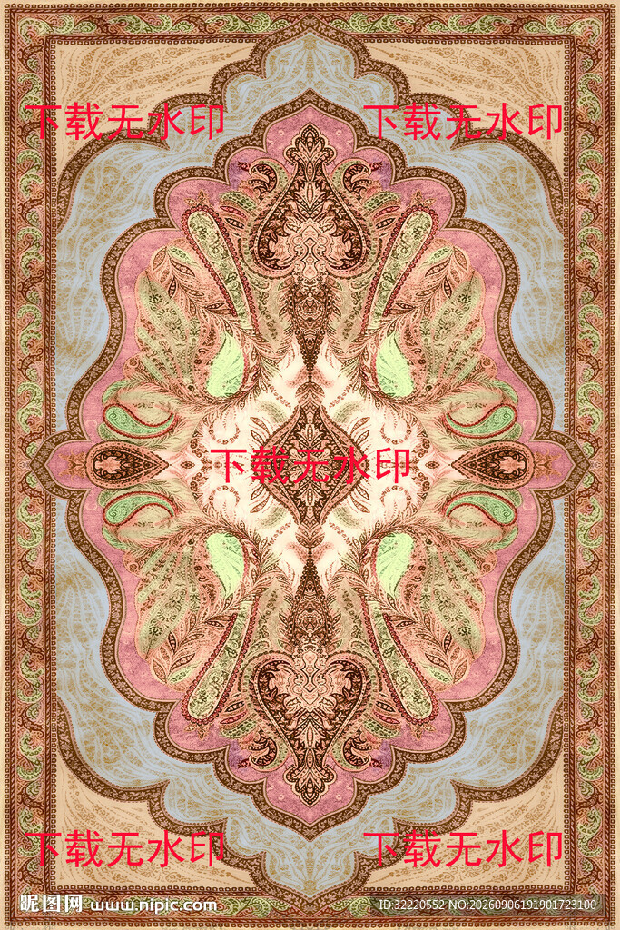 精美传统花纹地毯图案