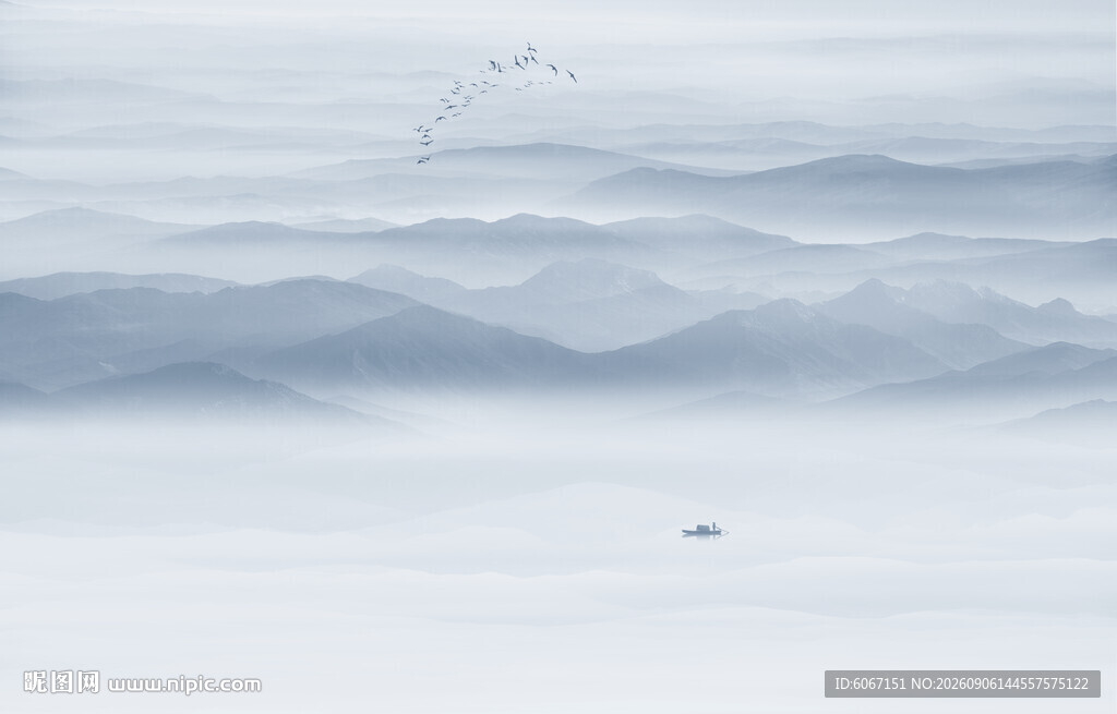 水墨山水画