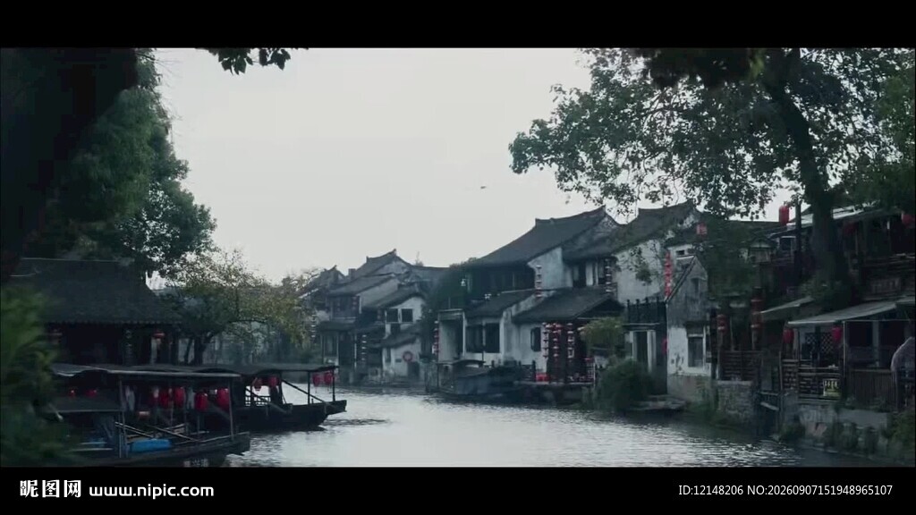 西塘古镇江南水乡古巷风景