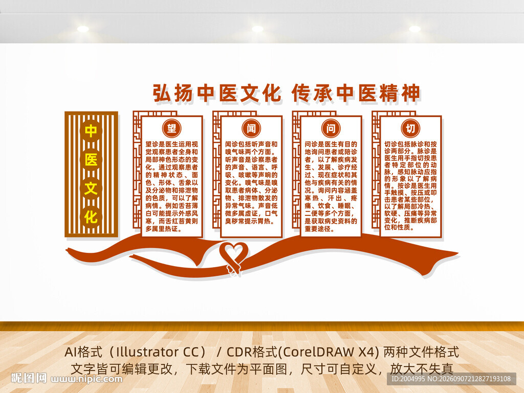 中医院文化背景墙