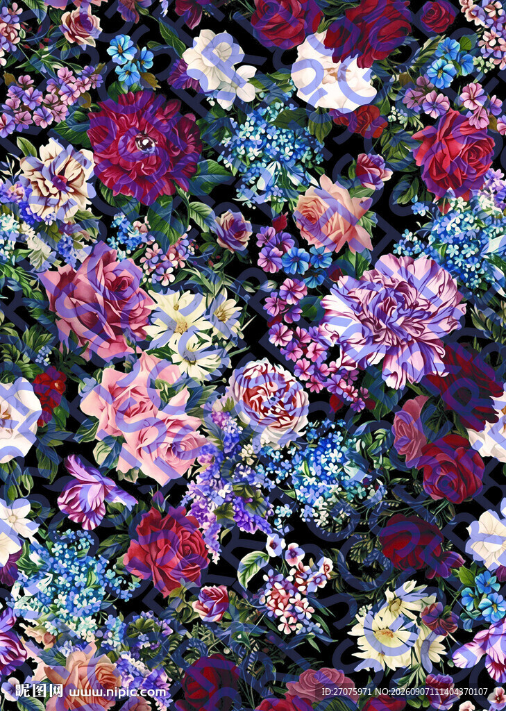 手绘玫瑰花