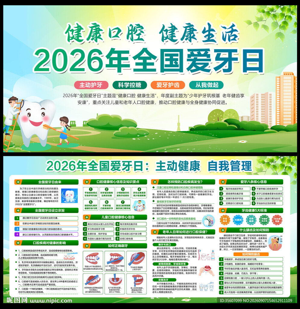 2026年全国爱牙日宣传栏