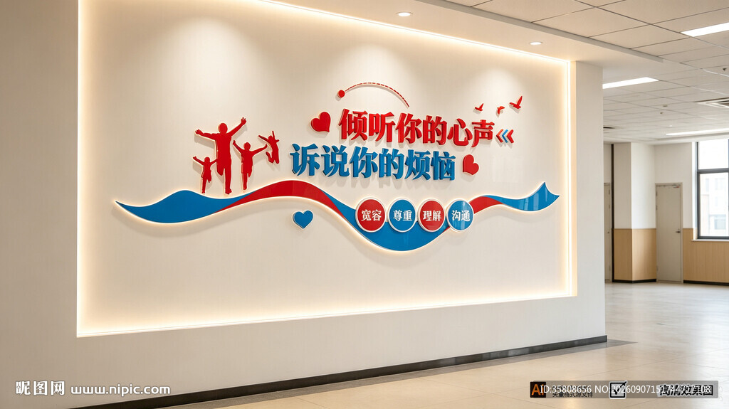 心灵驿站文化墙