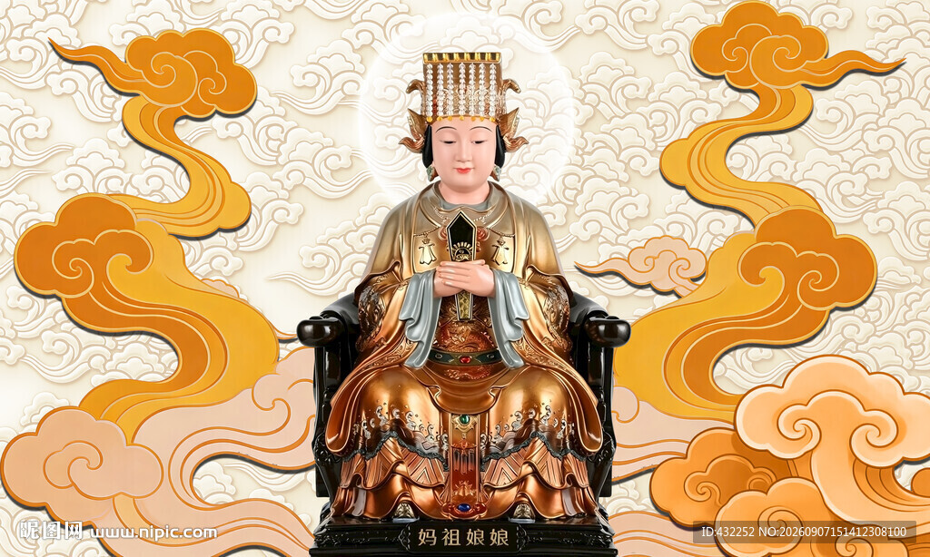 妈祖娘娘仙气环绕