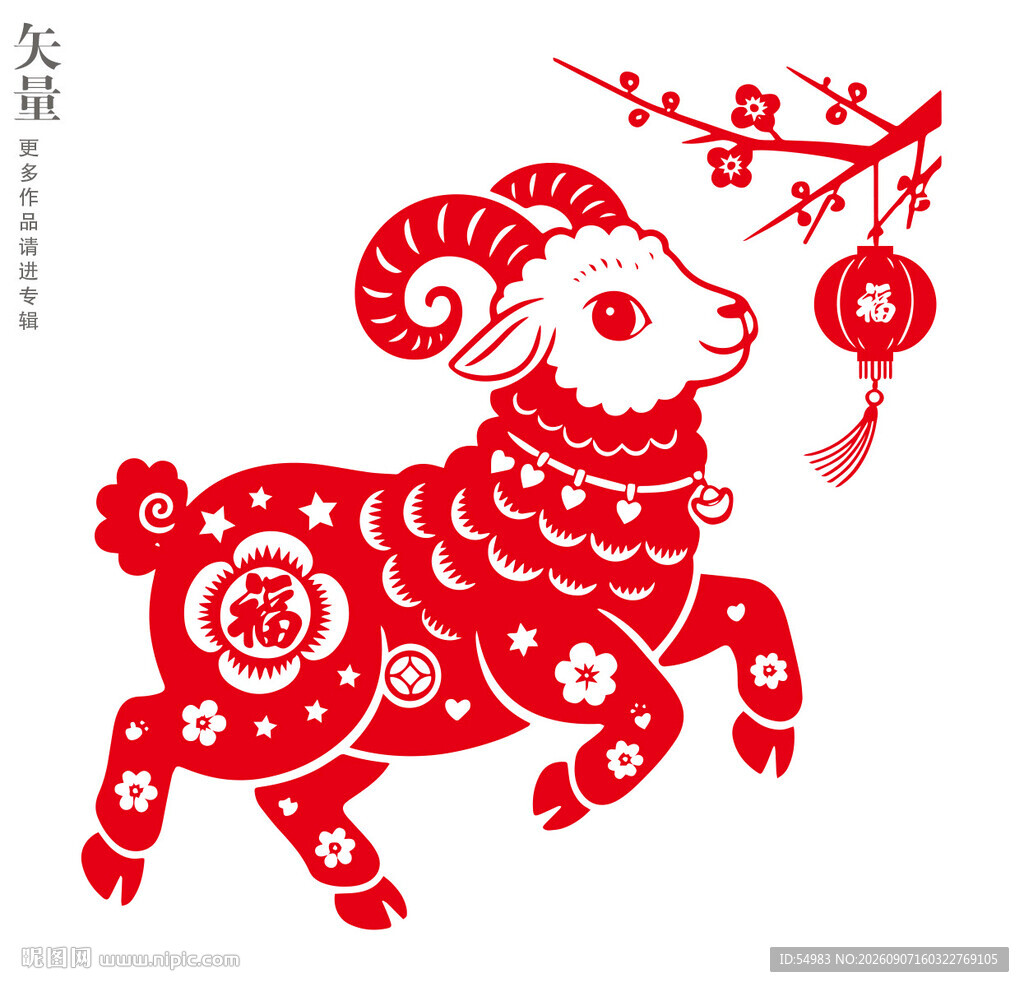 羊年装饰画羊插画
