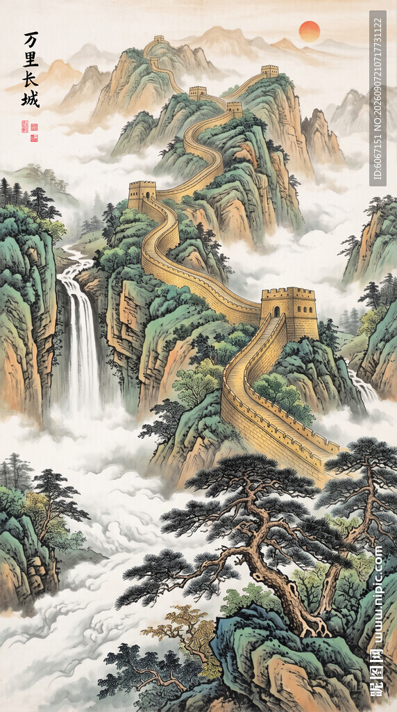 长城玄关装饰画