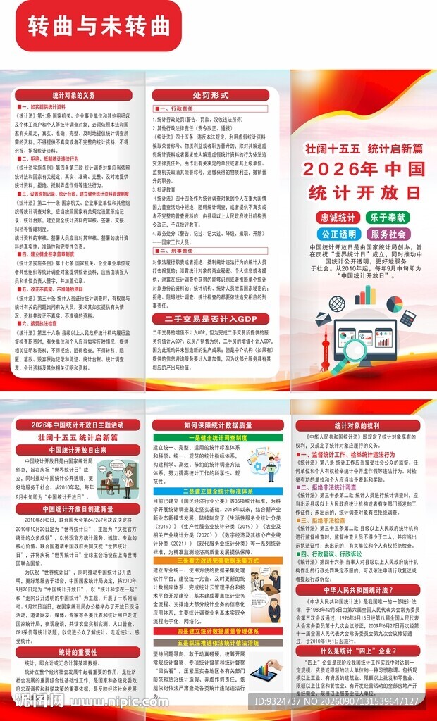 2026年中国统计开放日三折页