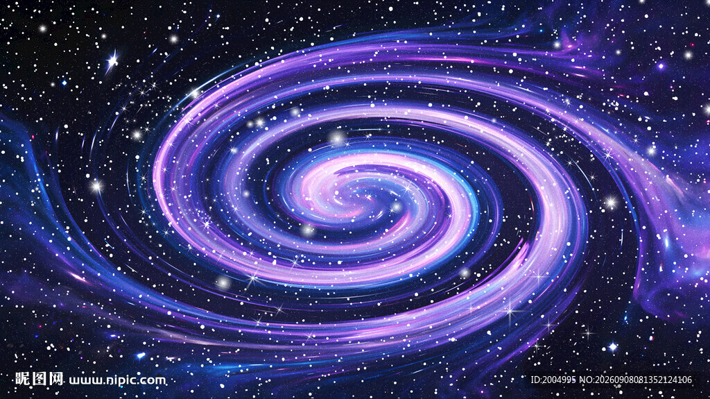 梦幻紫色星空旋涡吊顶