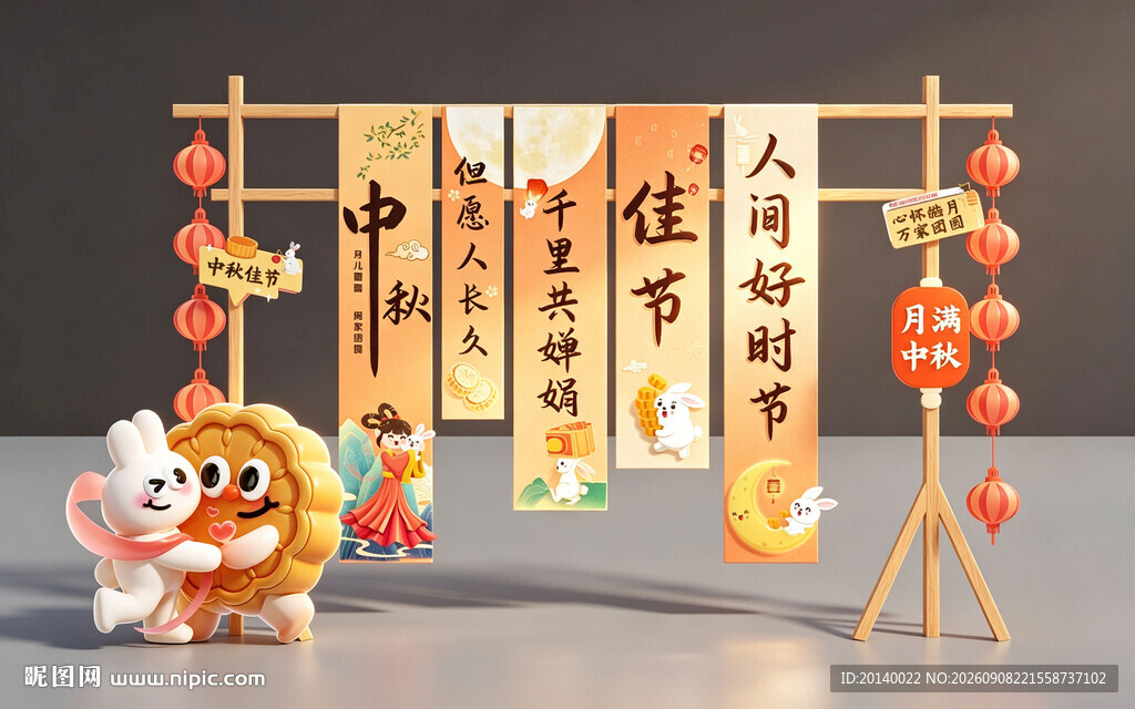 中秋装饰喜庆氛围感