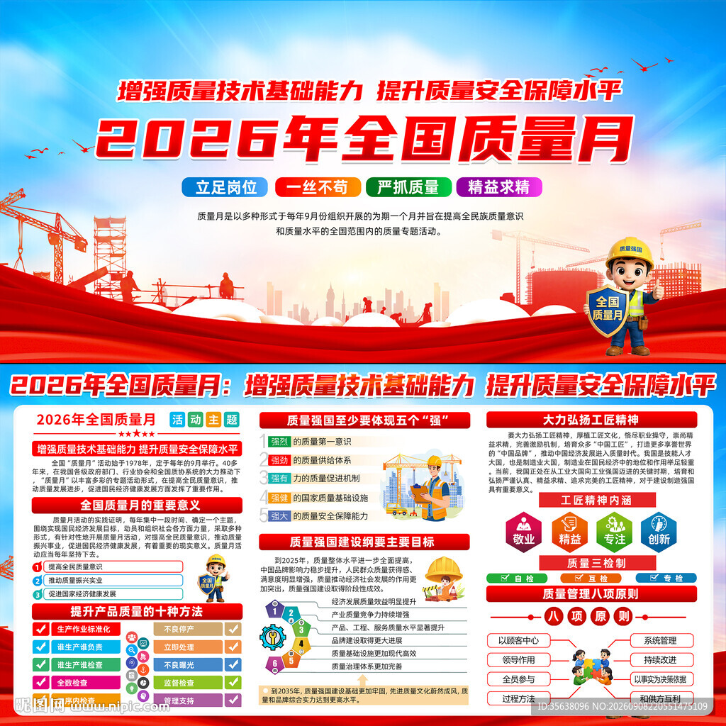 2026年全国质量月宣传展板
