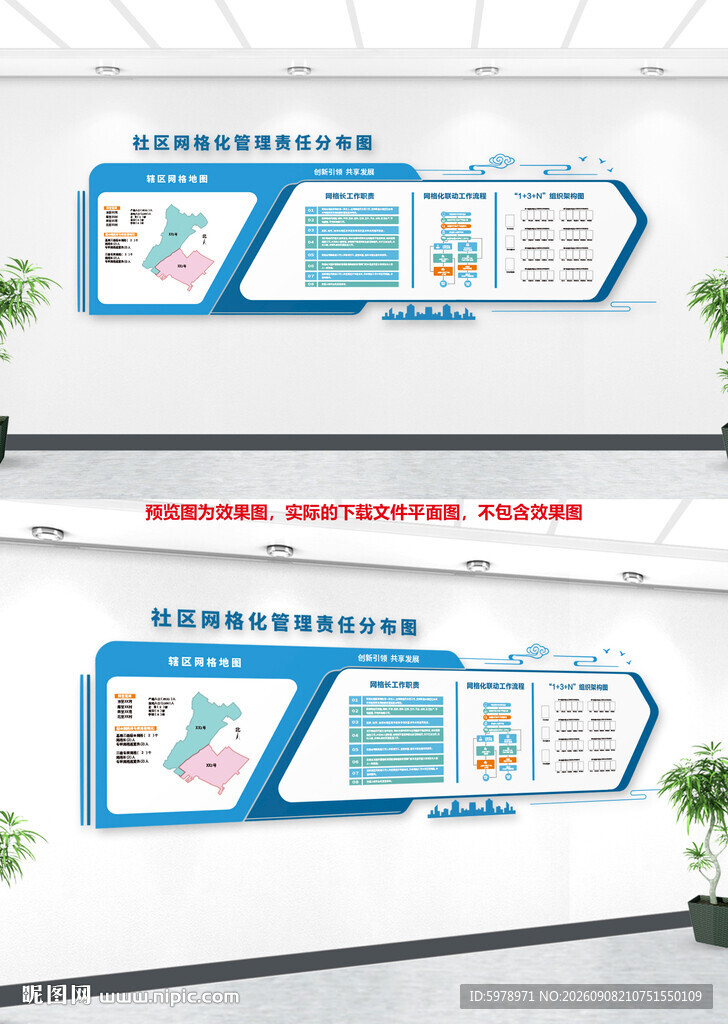 社区网格化文化墙