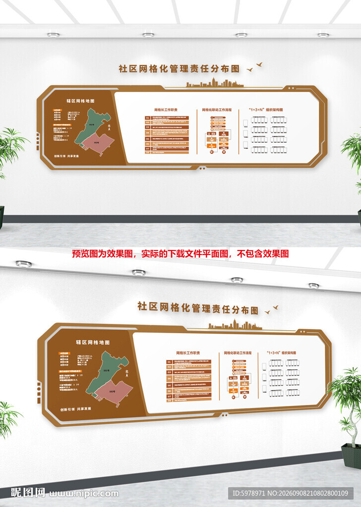 社区网格化管理墙