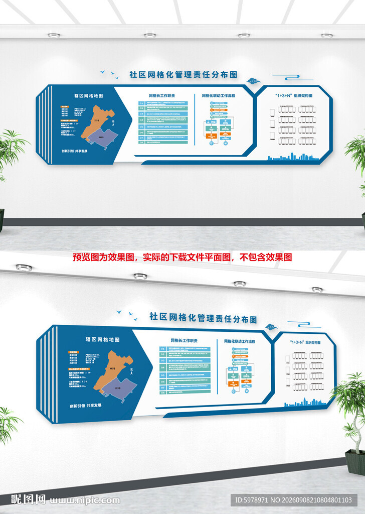 社区网格化文化墙