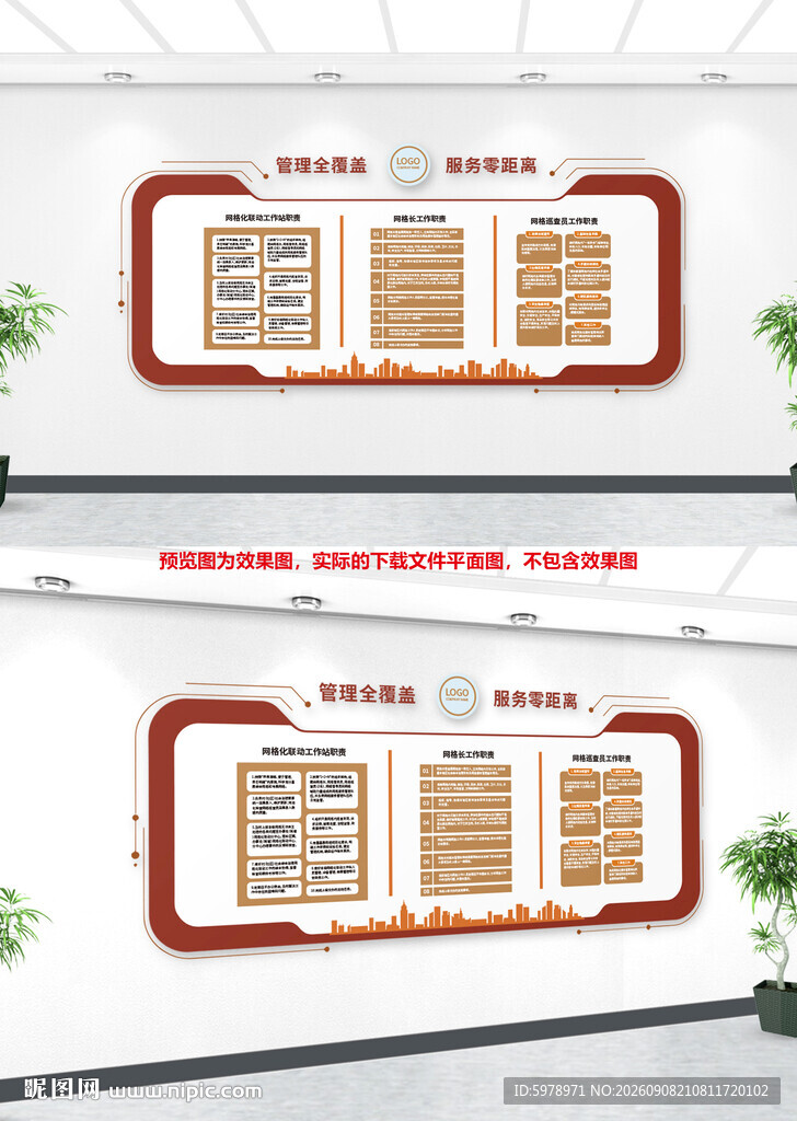 网格化管理文化墙