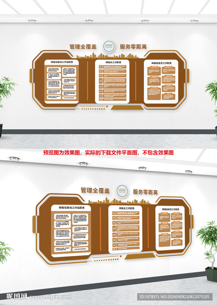 社区网格化管理墙