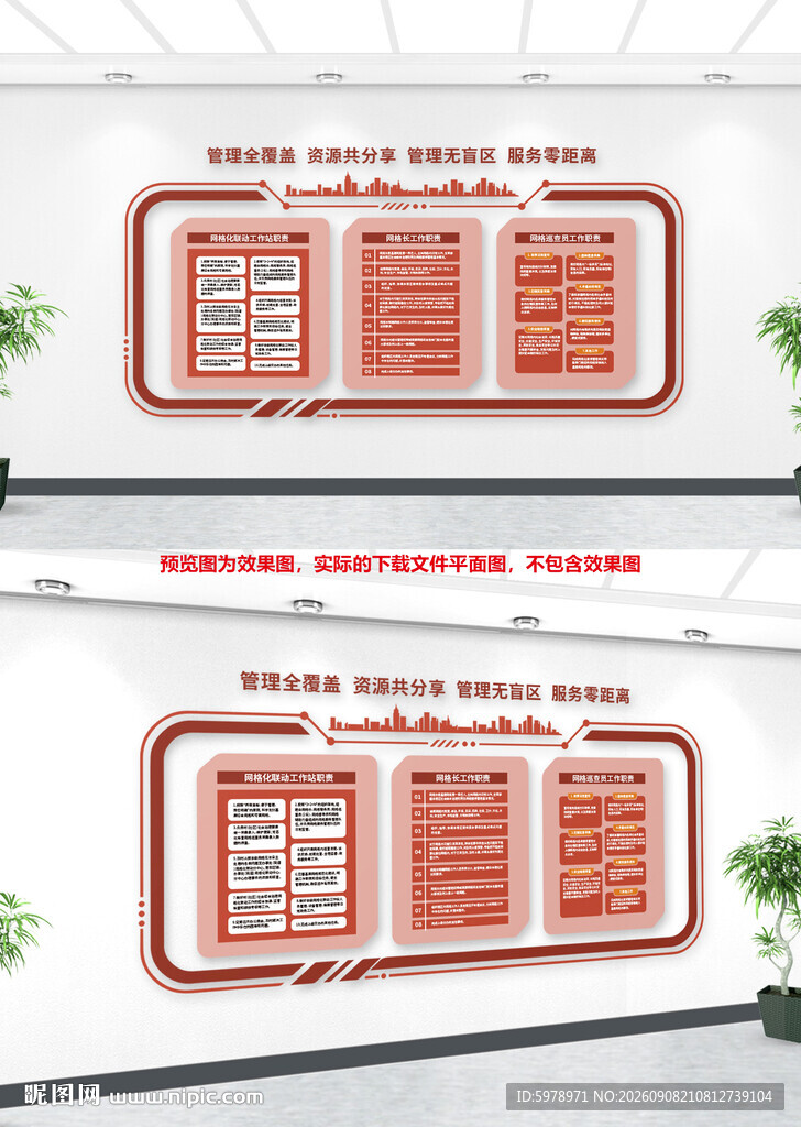 网格化管理立体墙