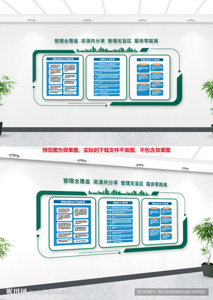 网格化管理文化墙